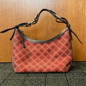 Crimson Dooney & Bourke logo purse